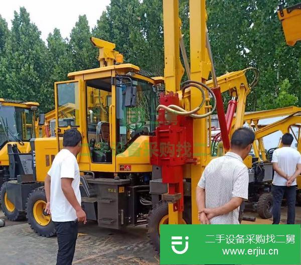 山東出售二手公路護(hù)欄打樁機(jī)