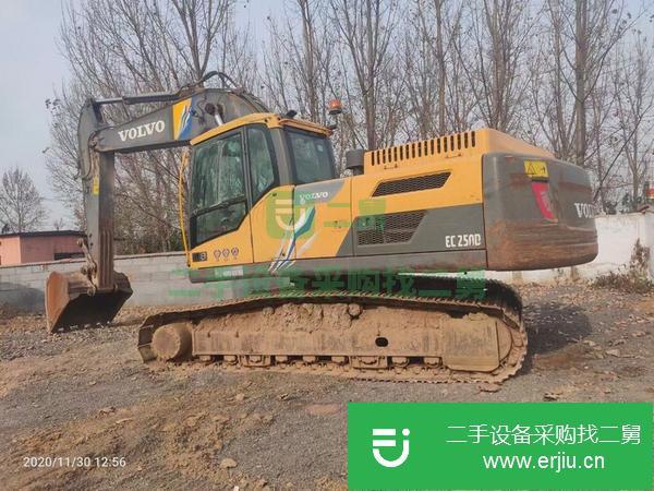 山東出售二手14年沃爾沃250挖掘機