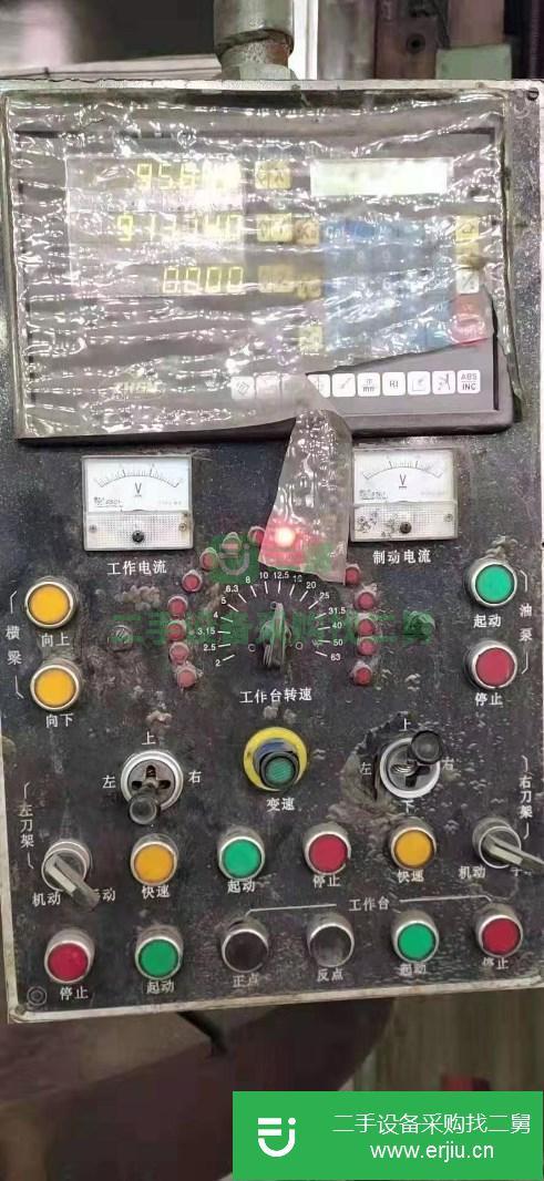 江蘇出售二手瓦房店2.5米數(shù)顯雙柱立式車床加工高度2米承重10噸