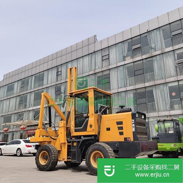 山東出售二手小型公路護欄打樁機