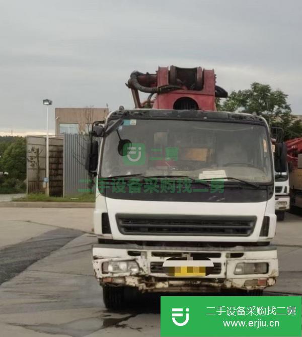 河北出售二手08年三一五十鈴46米泵車，擺腿四橋五節臂