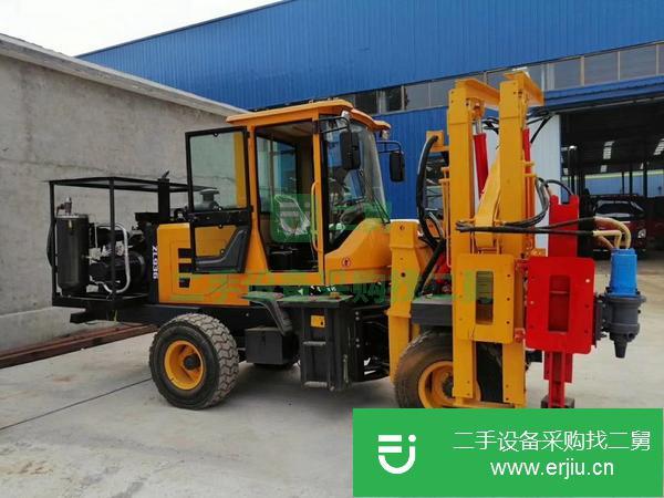 內蒙古出售二手小型液壓護欄打樁機