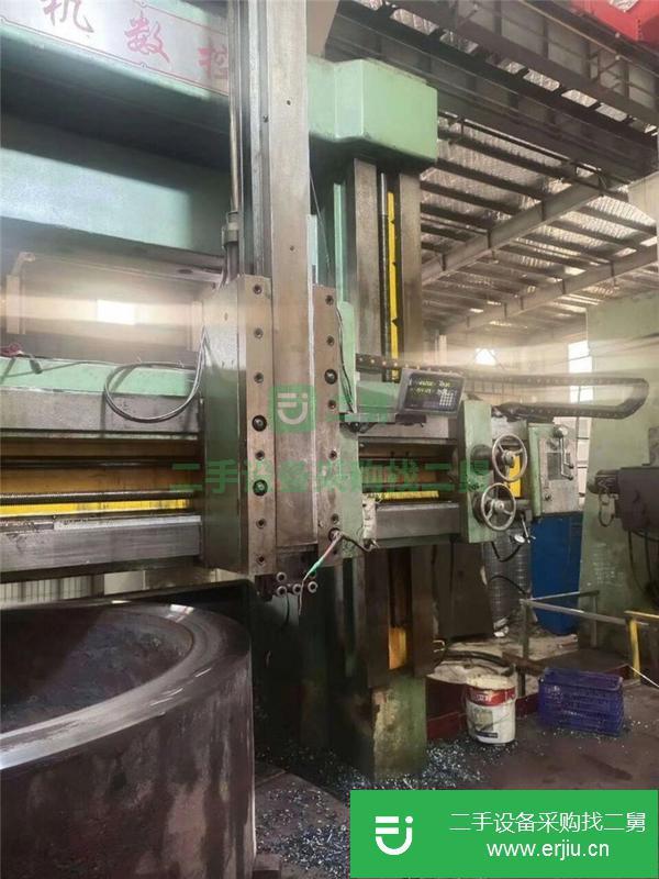江蘇出售二手4米齊二瓦機(jī)立式車床，高度2米