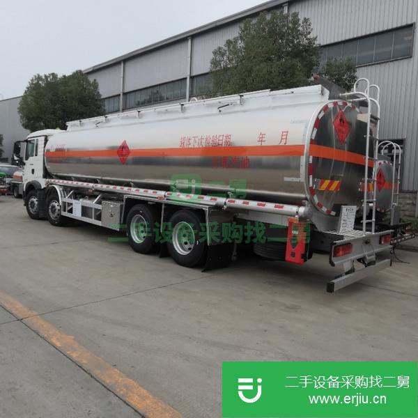 內蒙古出售二手前四后八鋁合金20噸油罐車德國曼340馬力9檔變速箱