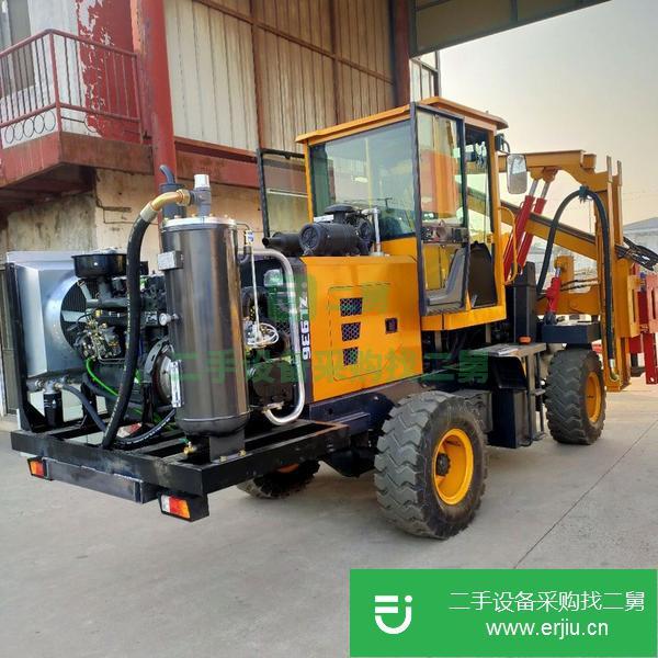 內(nèi)蒙古出售二手高速公路護欄打樁機