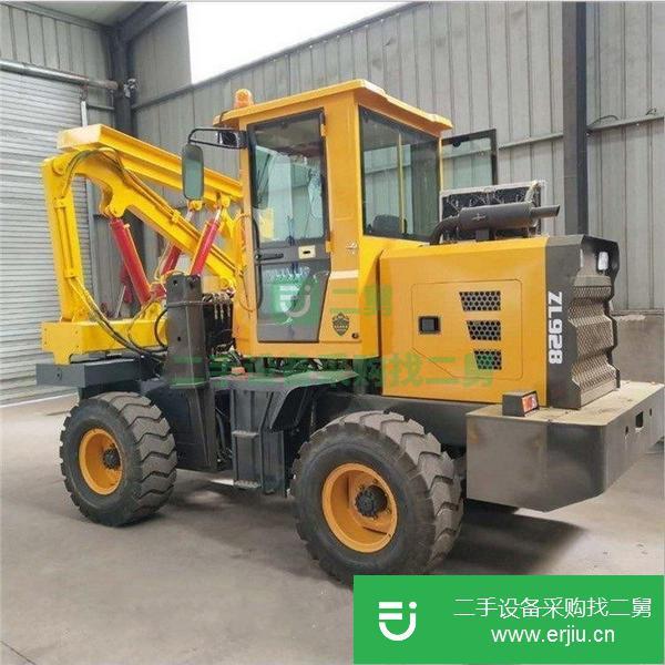 山東出售二手輪式護(hù)欄打樁機(jī)