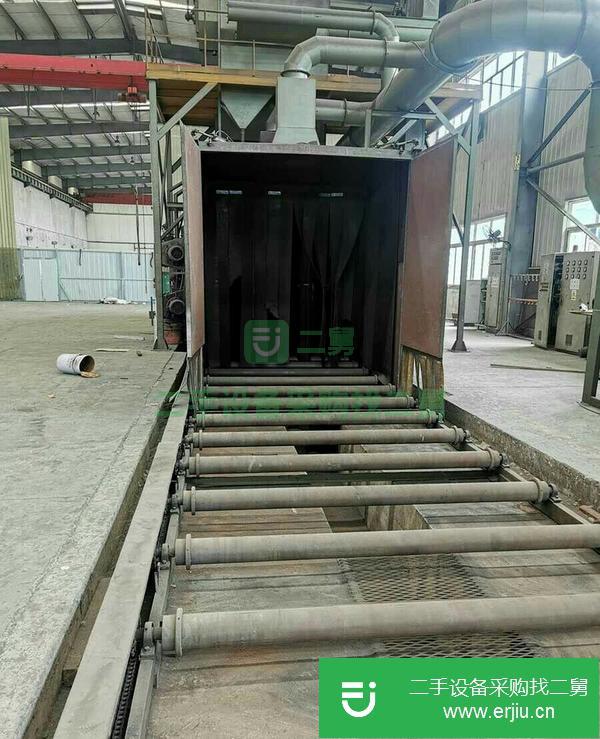 遼寧出售二手通過式拋丸機，8個11千瓦拋丸器