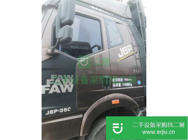 江西出售二手一汽解放J6P前四后八國五350馬力高欄貨車
