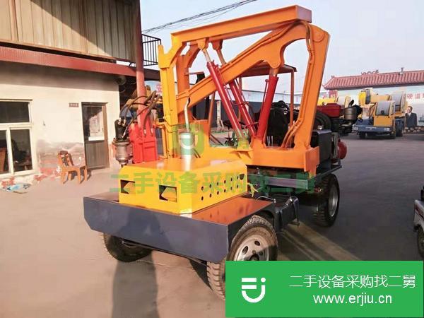 遼寧出售二手多功能高速公路護欄打樁機