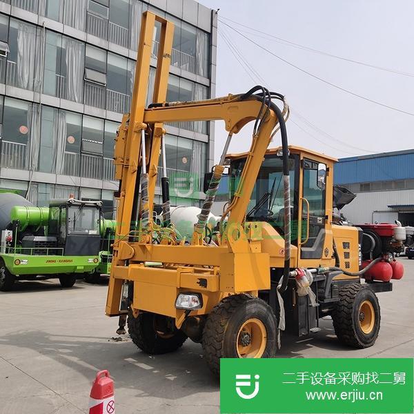 山東出售二手裝載式護欄打樁機