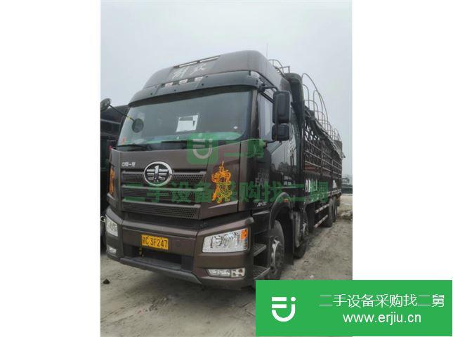 江西出售二手一汽解放J6P前四后八國五350馬力高欄貨車