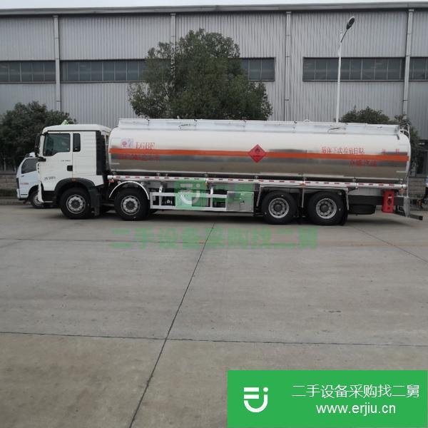內蒙古出售二手前四后八鋁合金20噸油罐車德國曼340馬力9檔變速箱