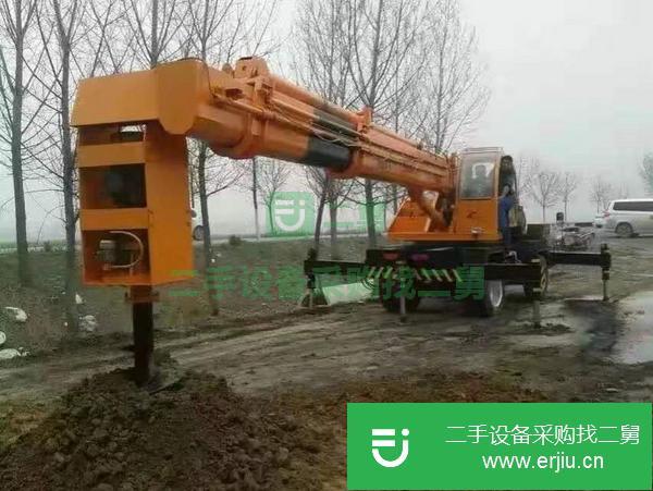 山東出售二手高速公路護欄打樁機