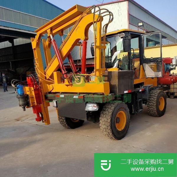 天津出售二手高速公路護欄打樁機