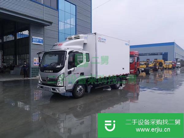 甘肅出售二手福田奧鈴國六130馬力冷藏車