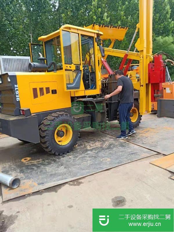 山東出售二手公路護欄打樁機