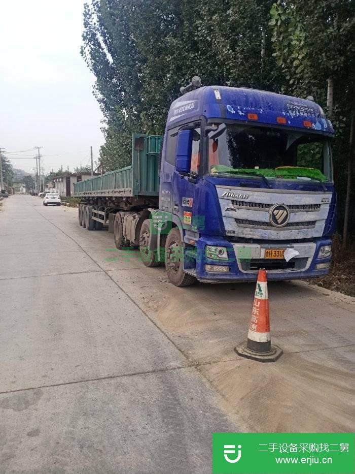 山東出售二手福田歐曼380馬力半掛車