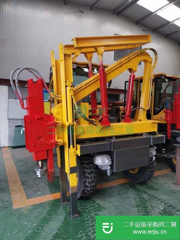 陜西出售二手公路護欄打樁機