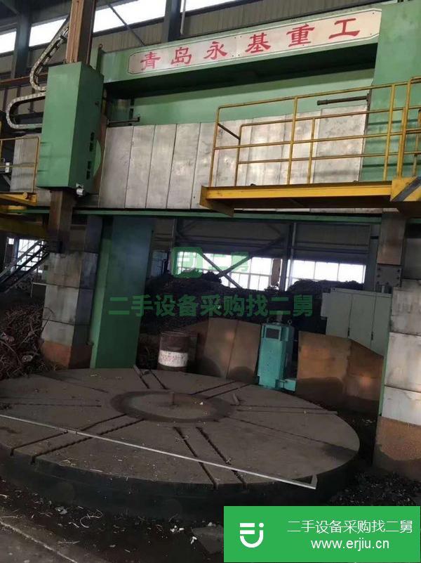 湖北出售二手青島永基5米重型立式車床