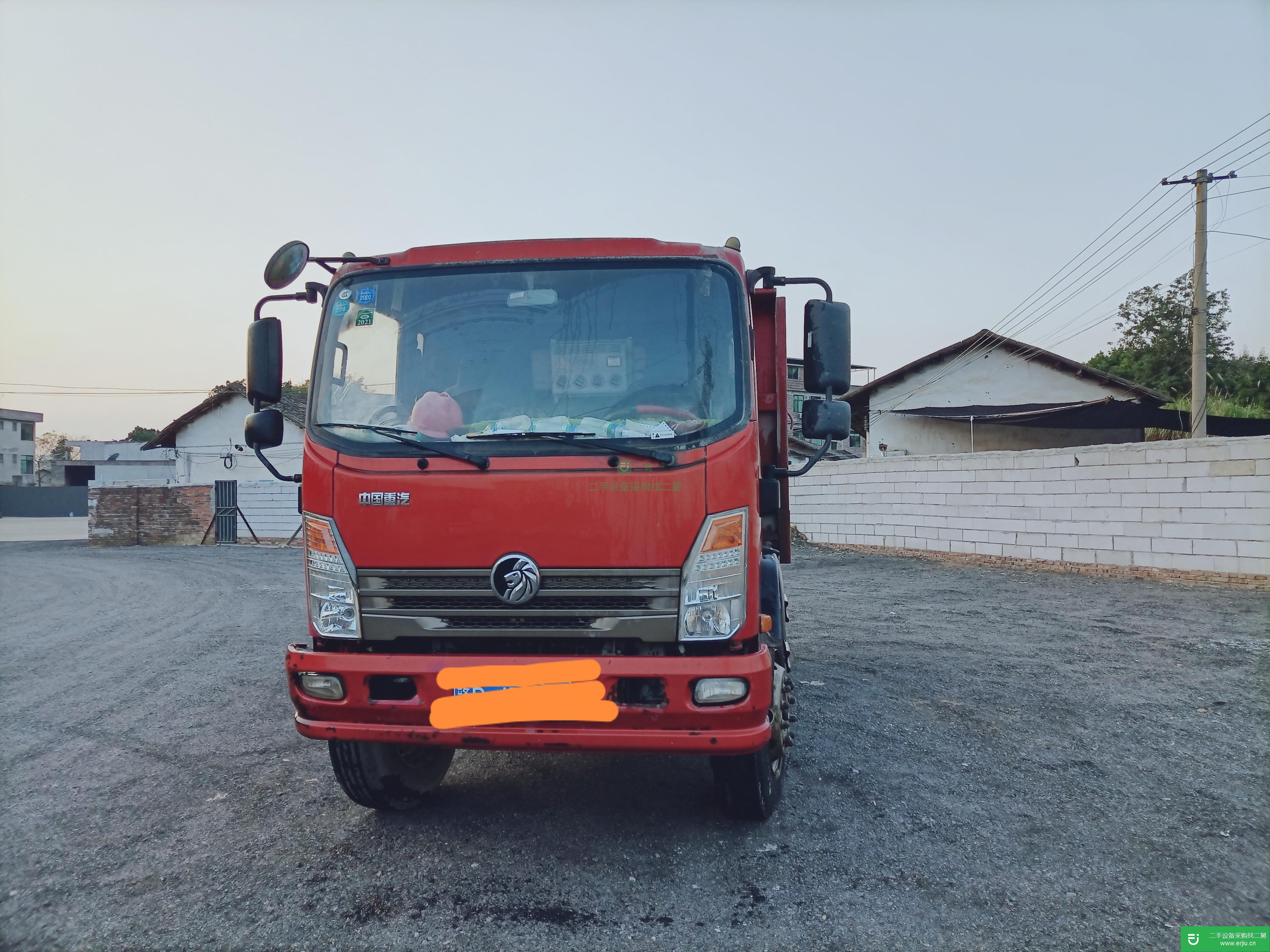 江西出售二手重汽王牌140馬力自卸車