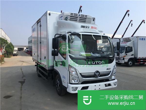 甘肅出售二手福田奧鈴速運藍牌4.2米國五129馬力冷藏車