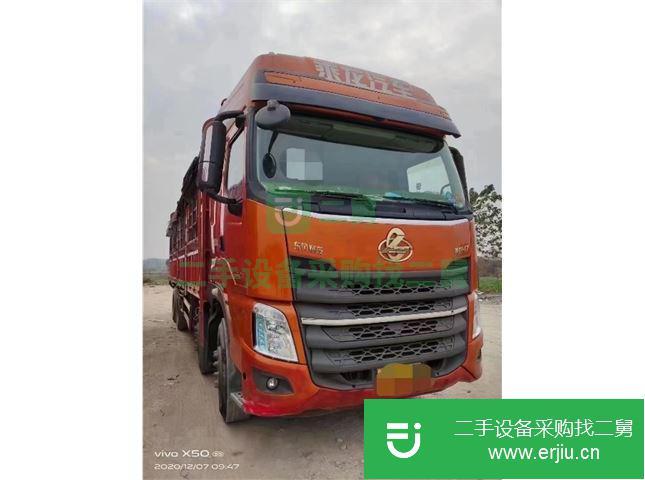 江西出售二手東風(fēng)柳汽重卡420馬力9.4米倉柵式載貨車車況精品