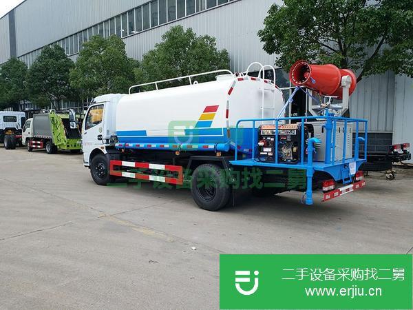 湖北出售二手5方霧炮園林綠化灑水車國三