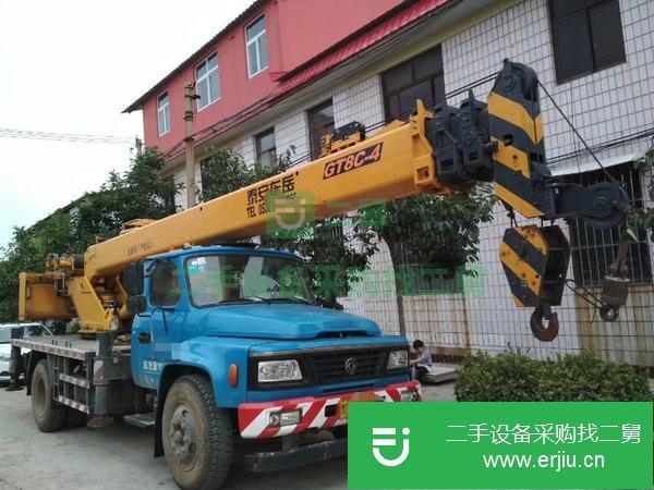 河南出售二手東岳八噸4節臂汽車吊國四排放