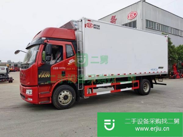 山東出售二手解放6.8米240馬力冷藏車