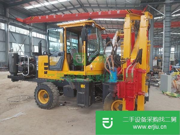 湖南出售二手護欄液壓打樁機