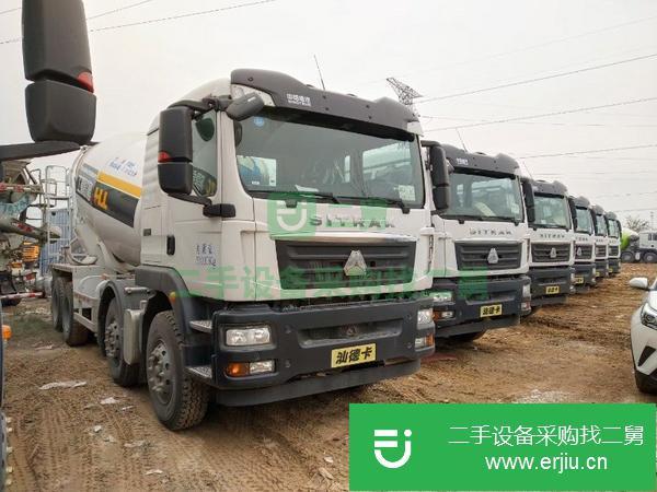 天津出售二手重汽汕德卡攪拌車