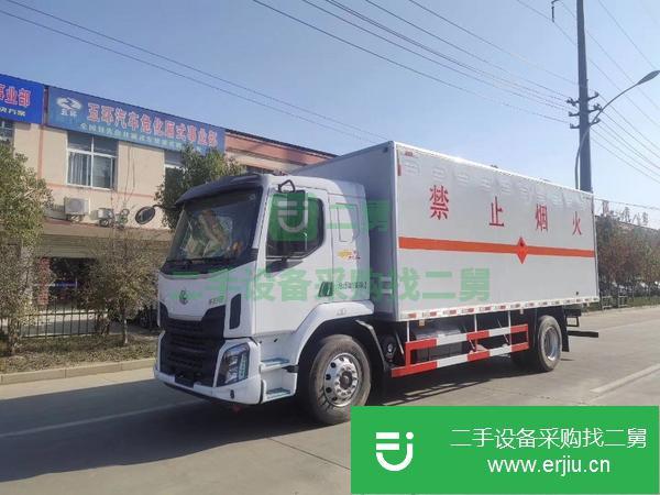 廣西出售二手東風柳汽單橋國五易燃液體廂式車運輸車玉柴185馬力發動機