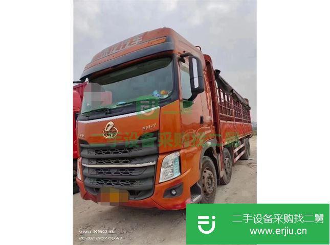 江西出售二手東風(fēng)柳汽重卡420馬力9.4米倉柵式載貨車車況精品