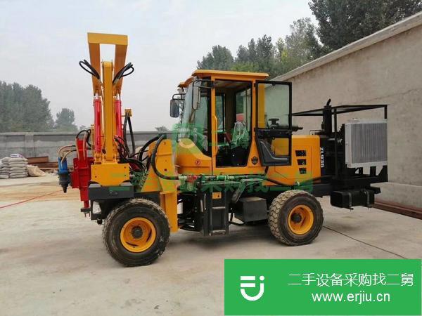 青海出售二手高速公路波形板護欄打樁機