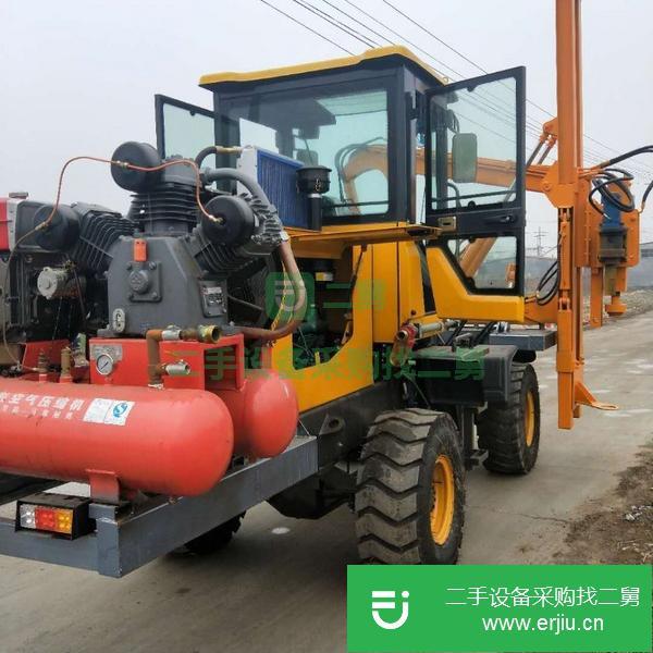 山東出售二手公路護(hù)欄打樁機(jī)