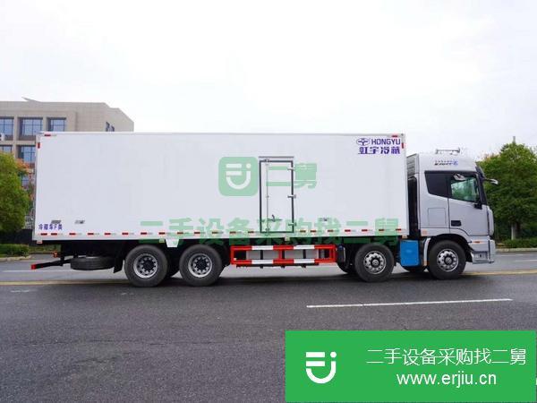 湖南出售二手福田歐曼高頂雙臥前四后八廂式冷藏車