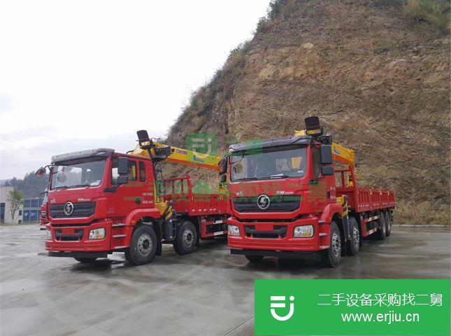 湖北出售二手陜汽重卡6.3噸隨車吊