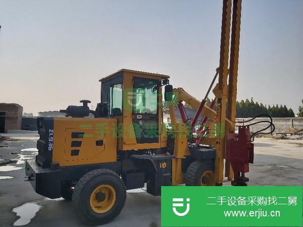 青海出售二手高速公路波形板護欄打樁機