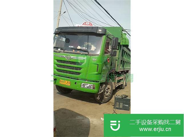 山東出售二手青島解放后八輪自卸車車況精品