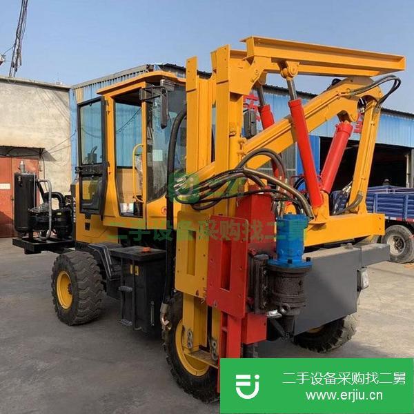 山東出售二手高速公路防撞欄打樁機(jī)