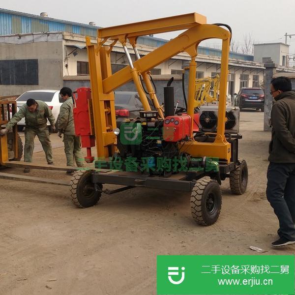 山東出售二手公路護欄打樁機