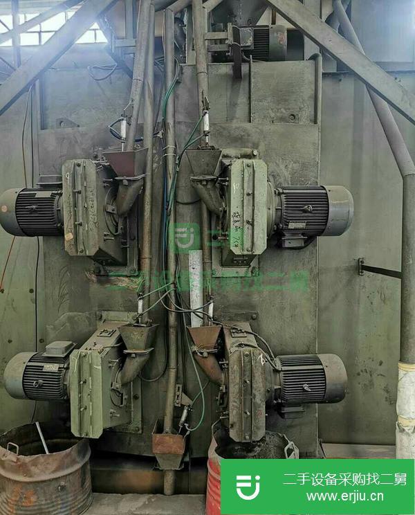 河北出售二手通過式拋丸機，8哥11千瓦拋丸器