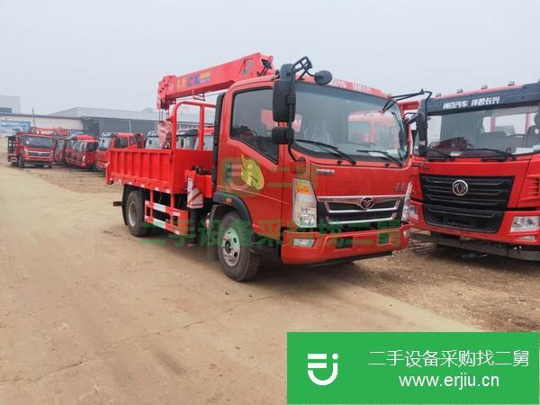 甘肅出售二手重汽豪曼五噸隨車吊
