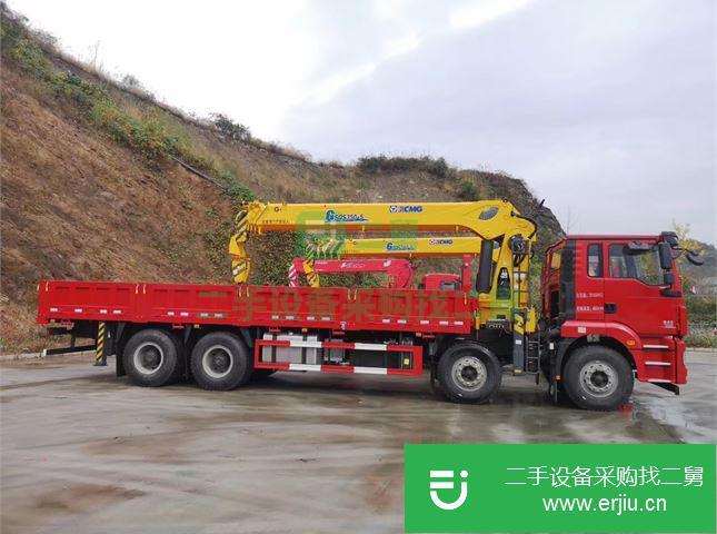 湖北出售二手陜汽重卡6.3噸隨車吊