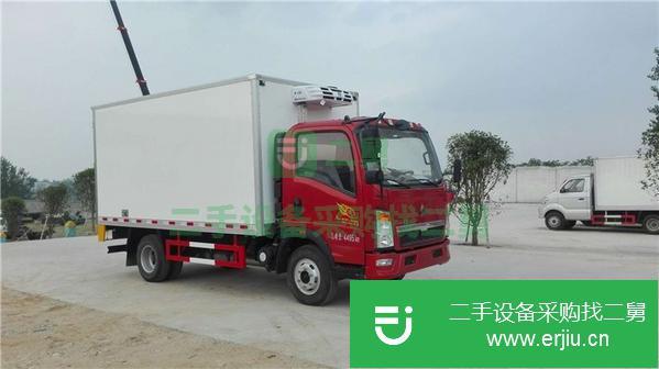 廣西出售二手重汽豪沃4.2米國五130馬力冷藏車