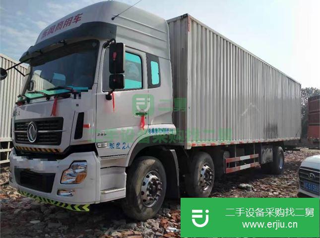 廣東出售二手東風天龍245馬力前四后四箱式貨車