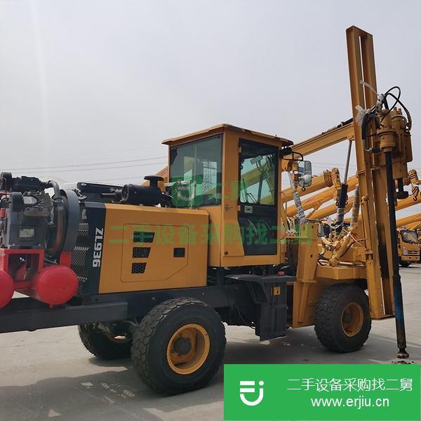 山東出售二手公路護(hù)欄打樁機(jī)