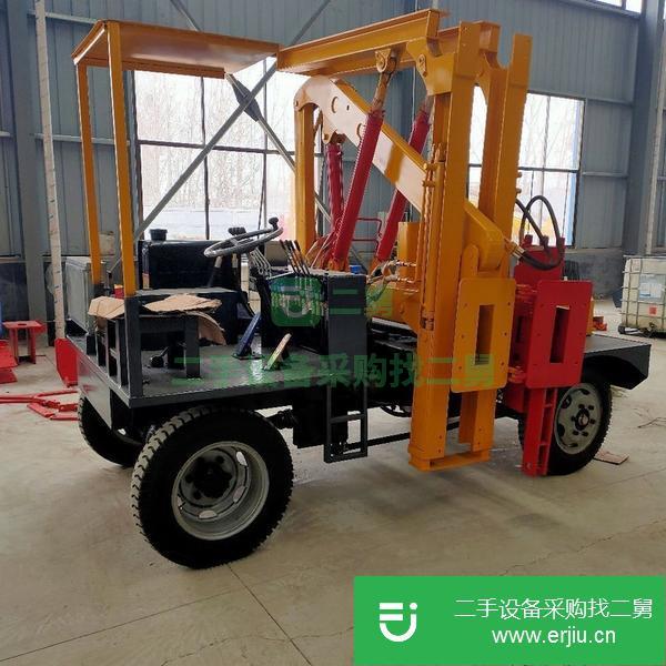 安徽出售二手多功能高效率新款高速公路護欄打樁機