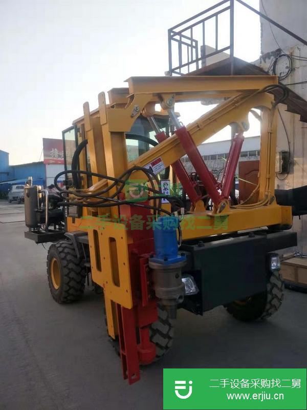 北京出售二手高速公路波形護(hù)欄打樁機(jī)