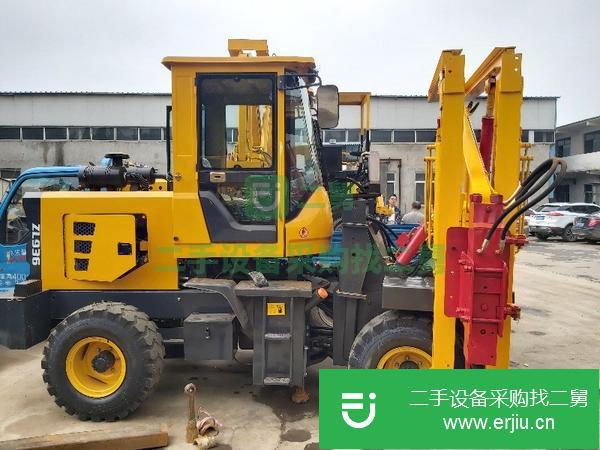 新疆出售二手公路護欄打樁機